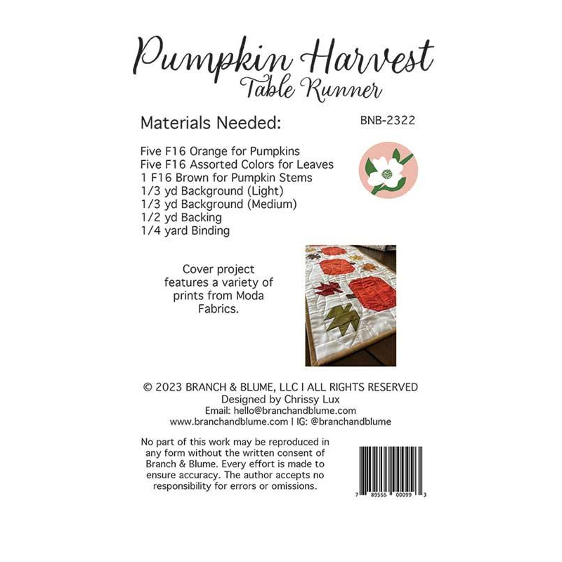 Pumpkin Harvest Table Runner | Branch & Blume