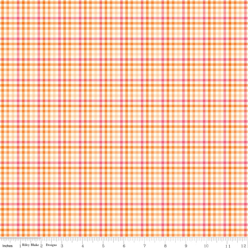 Adel in Summer | Plaid Orange