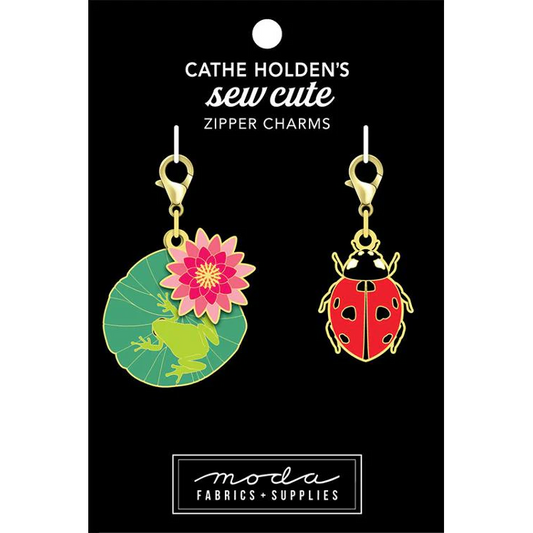 Zipper Pulls by Cathe Holden | Frog and Lady Bug