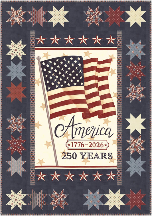 Celebrating 250 Quilt Kit - Light Panel Featuring America 250 Years by Deb Strain for Moda Fabrics