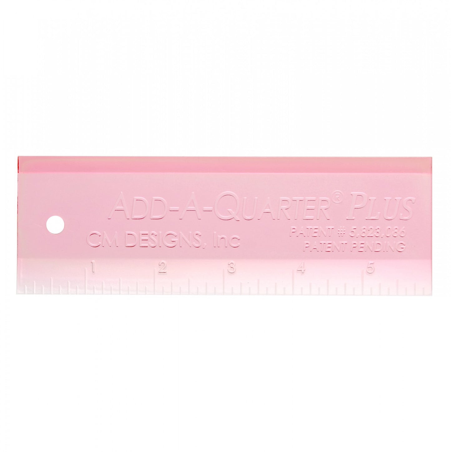 Add A-Quarter Ruler Plus 6 Inch Pink