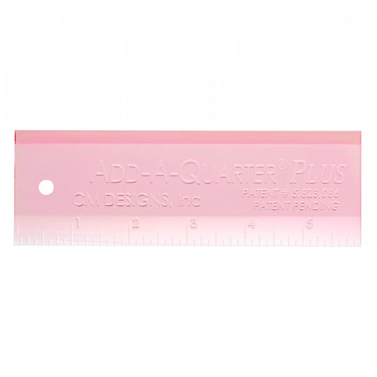 Add A-Quarter Ruler Plus 6 Inch Pink