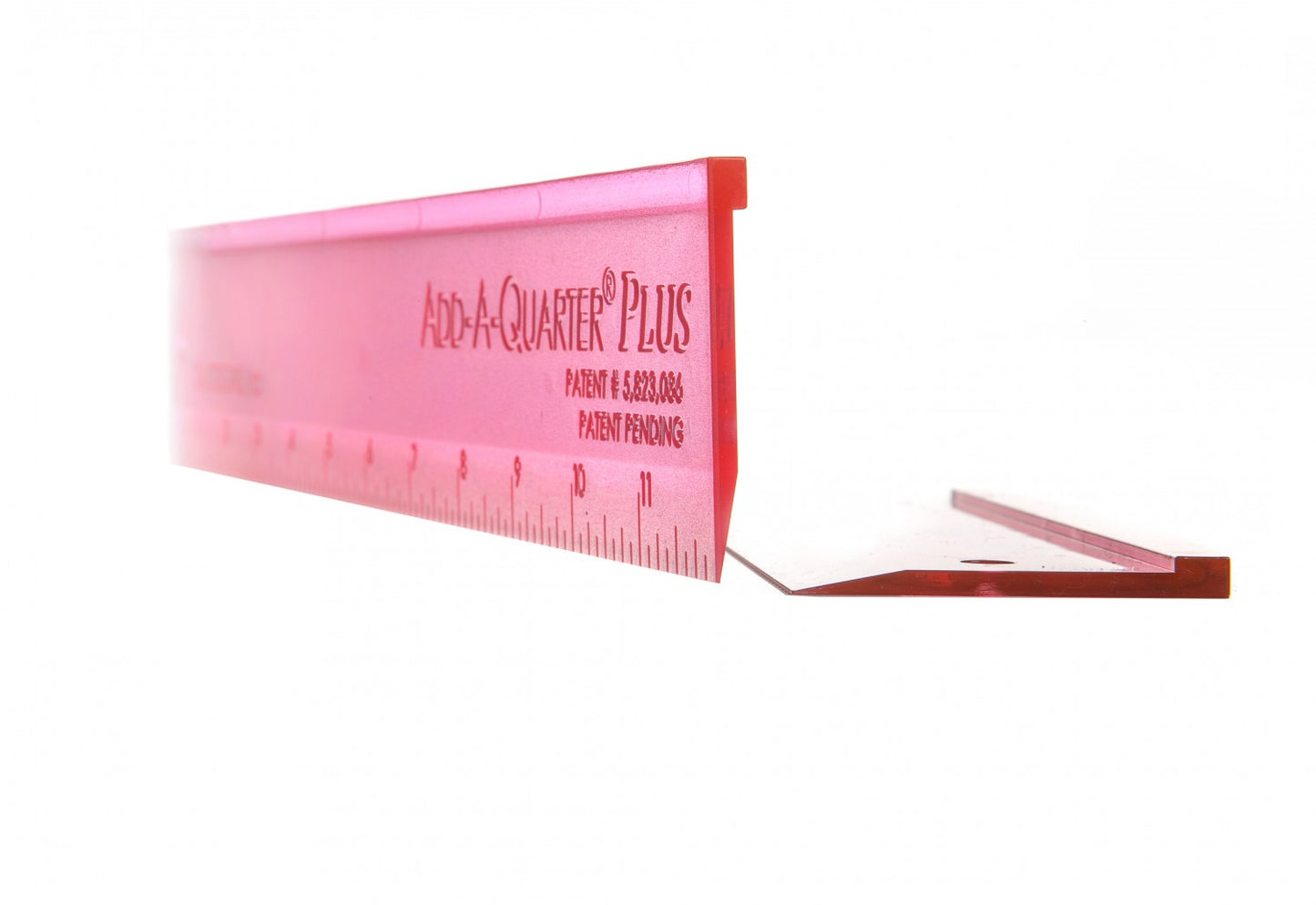 Add A-Quarter Ruler Plus 6 Inch Pink