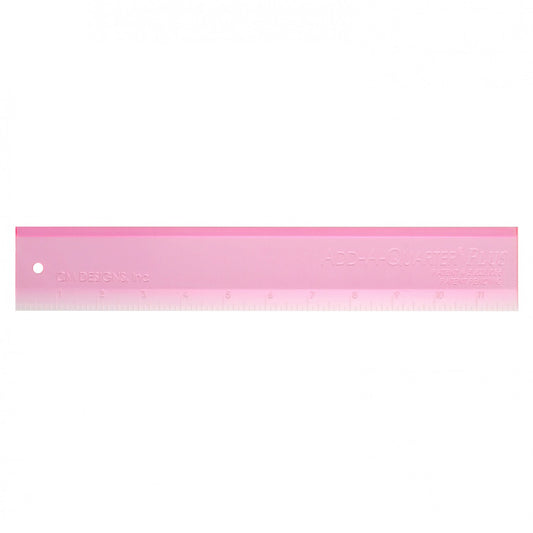 Add A-Quarter Ruler Plus 12 Inch Pink