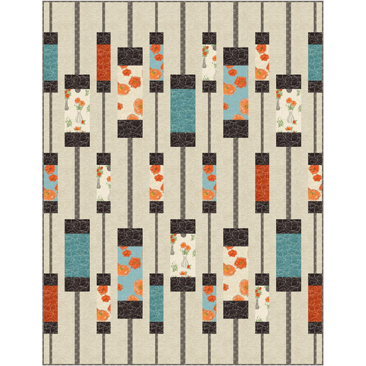 Contempto 2 Quilt Kit Featuring Modern Vintage Treasured by Rachel Rossi Collection