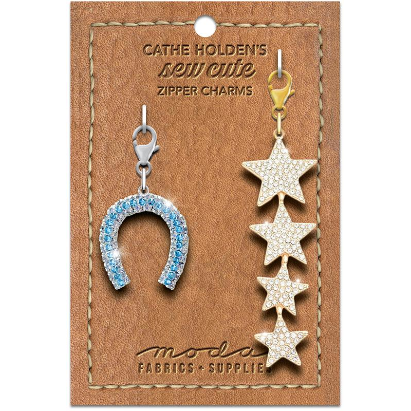 Zipper Pulls by Cathe Holden | Horseshoe and Stars