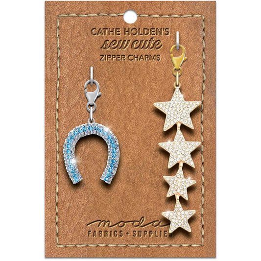 Zipper Pulls by Cathe Holden | Horseshoe and Stars