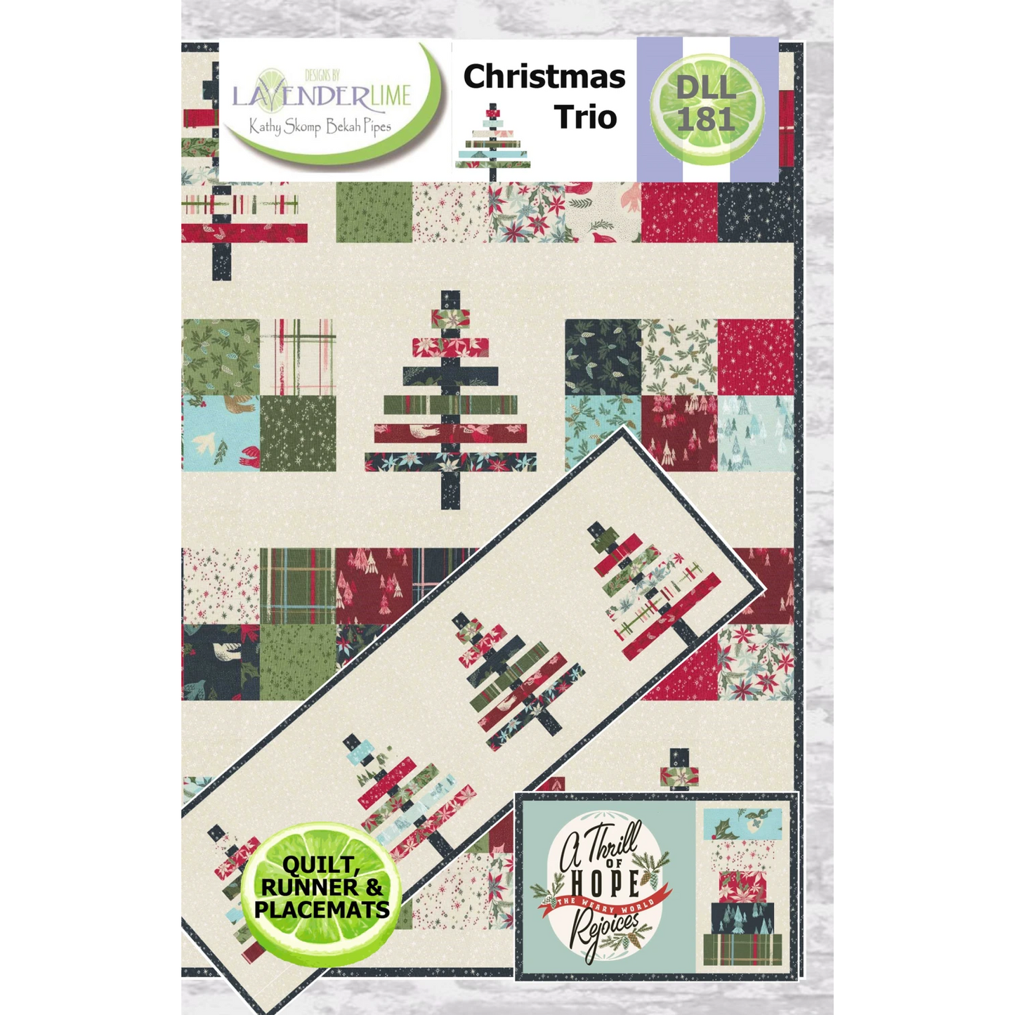 Christmas Trio | Lavender Lime Quilting