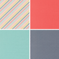 Four different striped patterns in a grid layout.