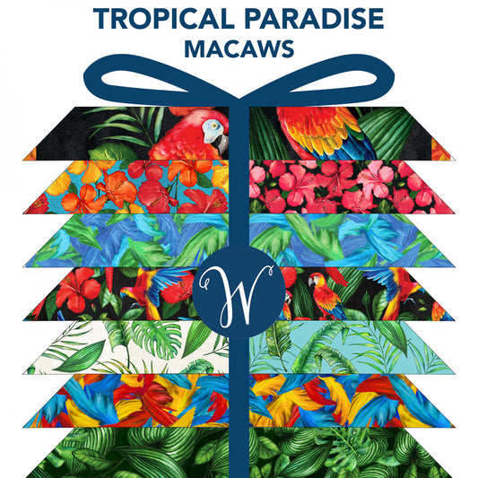 Tropical Paradise Macaw | Fat Quarter Bundle