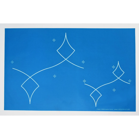Loopy Diamond 2 Large Full Line Stencil | Hancy Manufacturing