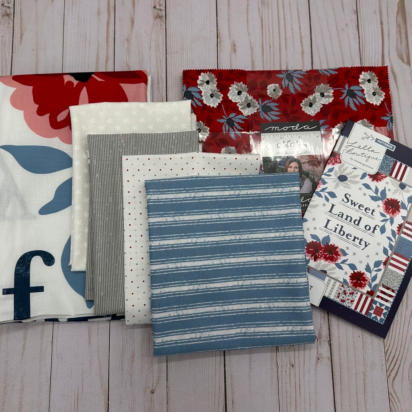 Sweet Land Panel Kit Featuring Old Glory by Lella Boutique