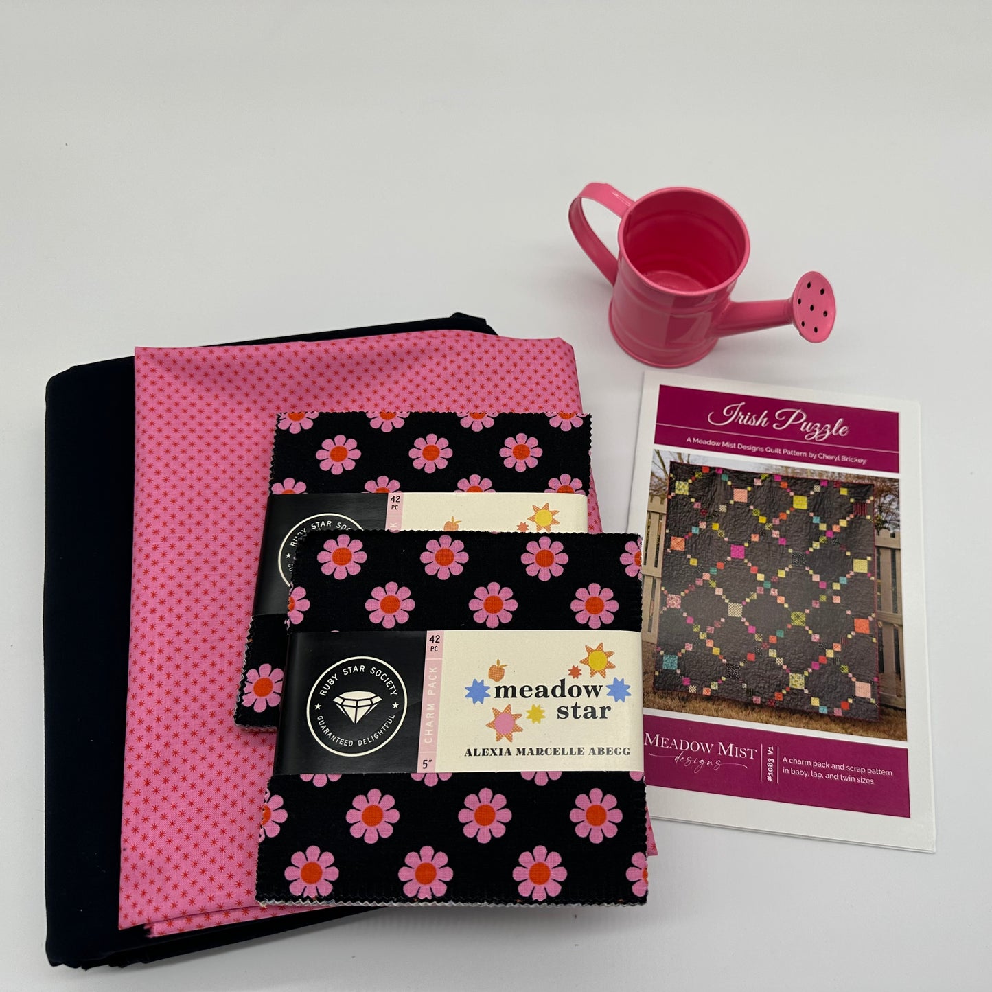 Irish Puzzle Quilt Kit Featuring Meadow Star by Alexia Abegg