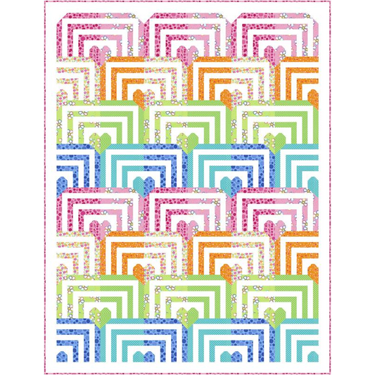 In My Heart Boxed Quilt Kit Featuring Fiesta by Me and My Sister Designs