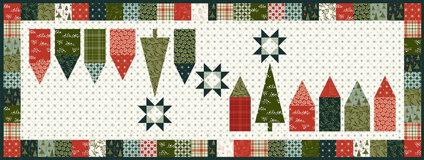 Winter Village Runner Kit Featuring Christmas Is In Town by Sandy Gervais
