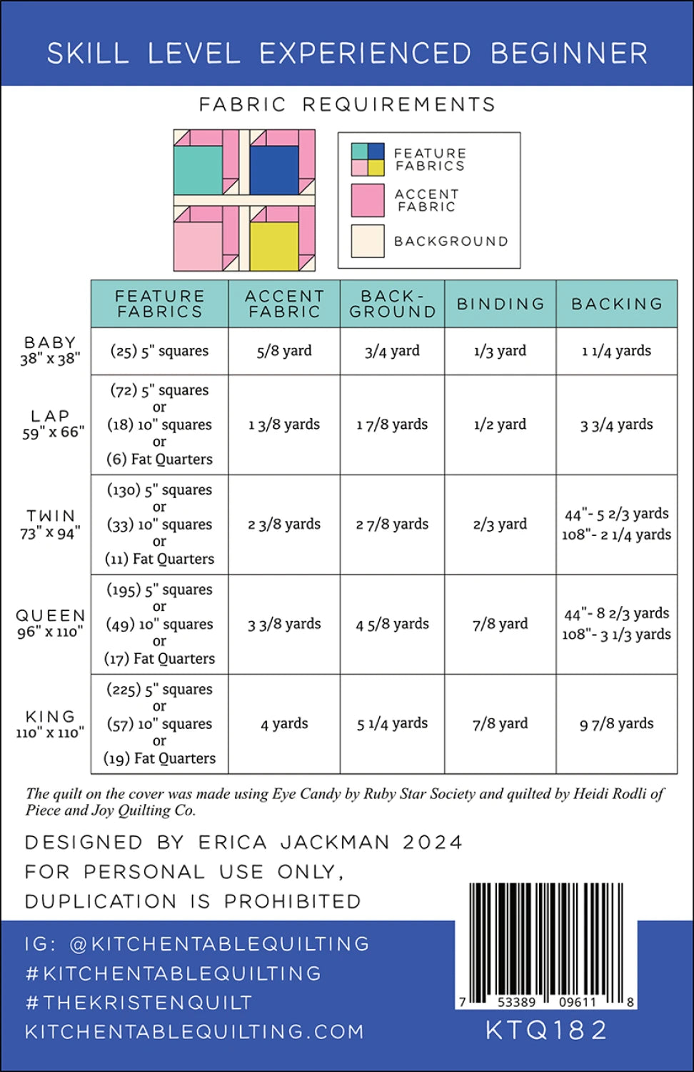 The Kristen Quilt | Erica Jackman