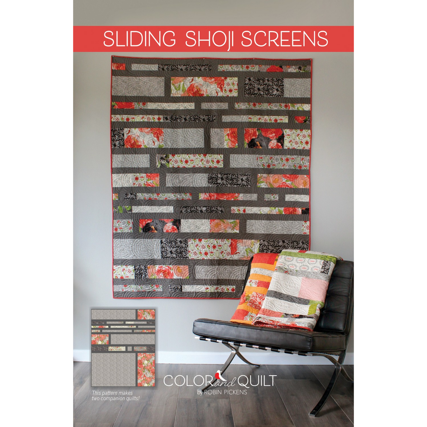 Sliding Shoji Screens Spring Quilt Kit Featuring Dandi Duo