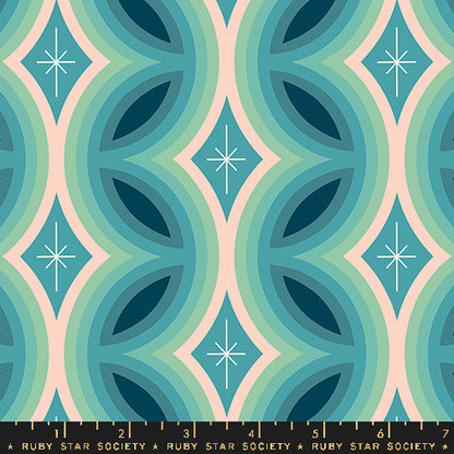 Juicy | Rattan Stripe Dark Turquoise