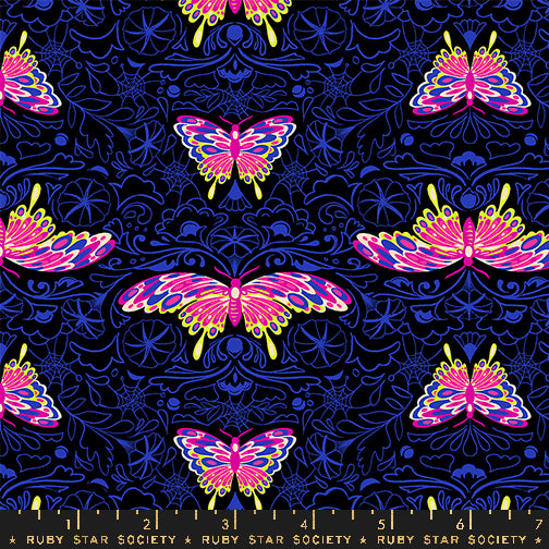 Glow Garden | Morning Moth Floral Black