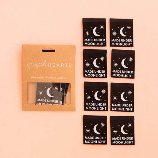 Made Under Moonlight Sew In Labels | Sarah Hearts