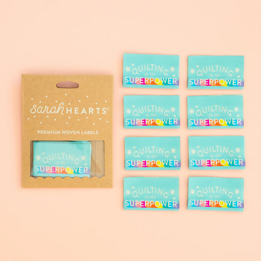 Quilting is my Superpower Sew In Labels | Sarah Hearts