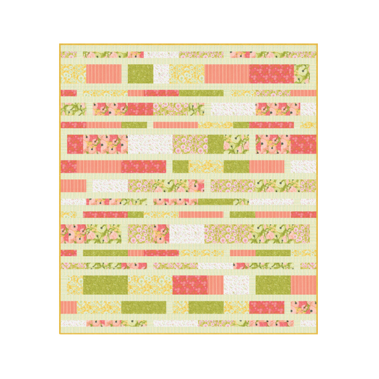 Sliding Shoji Screens Spring Quilt Kit Featuring Dandi Duo