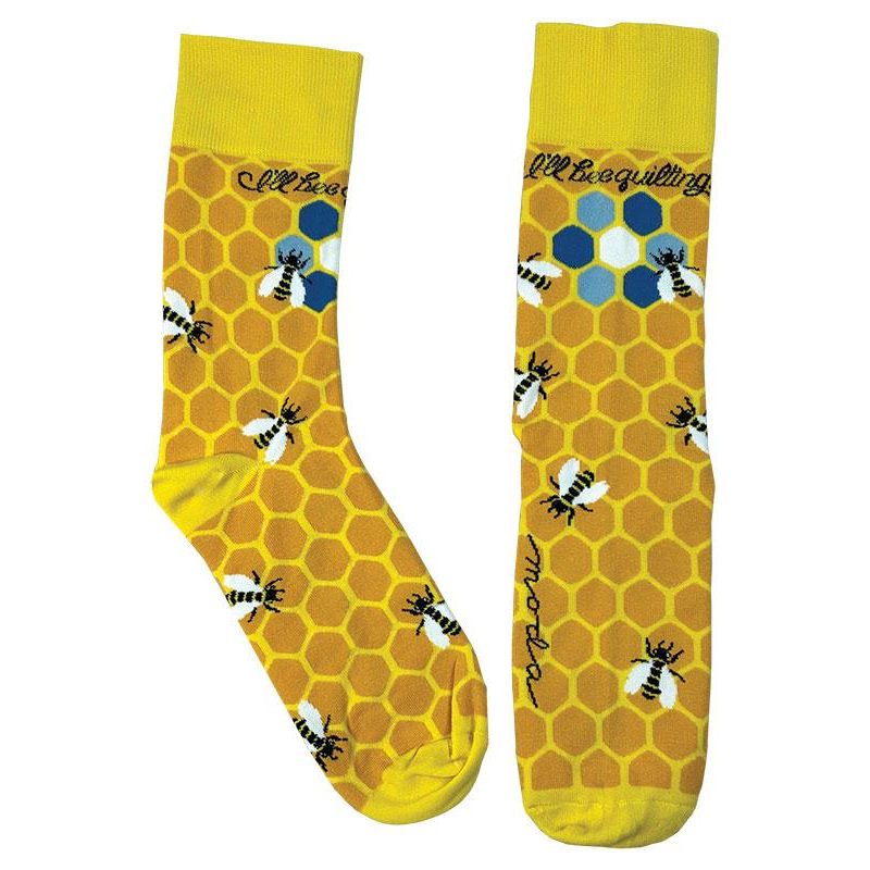 I'll Bee Quilting Socks | Moda Fabrics