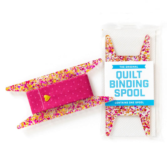 Binding Spool Pink & Gold Glitter  | Stitch Supply Co.