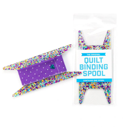 Binding Spool Purple Teal & Gold Glitter  | Stitch Supply Co.