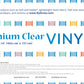 Premium Clear Vinyl - 16in x 54in  | ByAnnie
