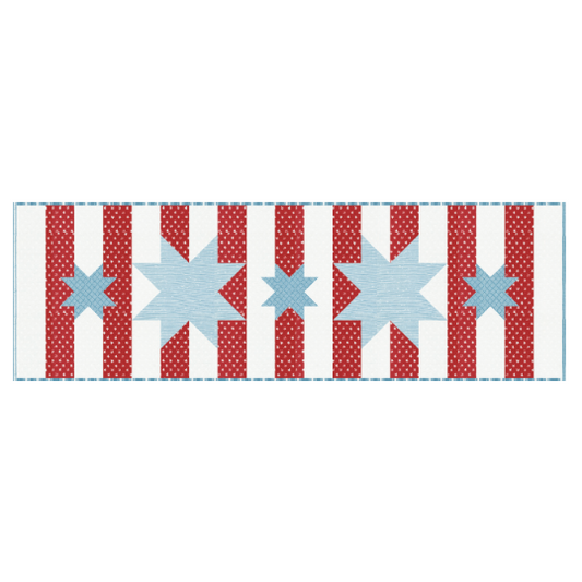 Starstruck Stripes Table Runner Kit Featuring Old Glory by Lella Boutique