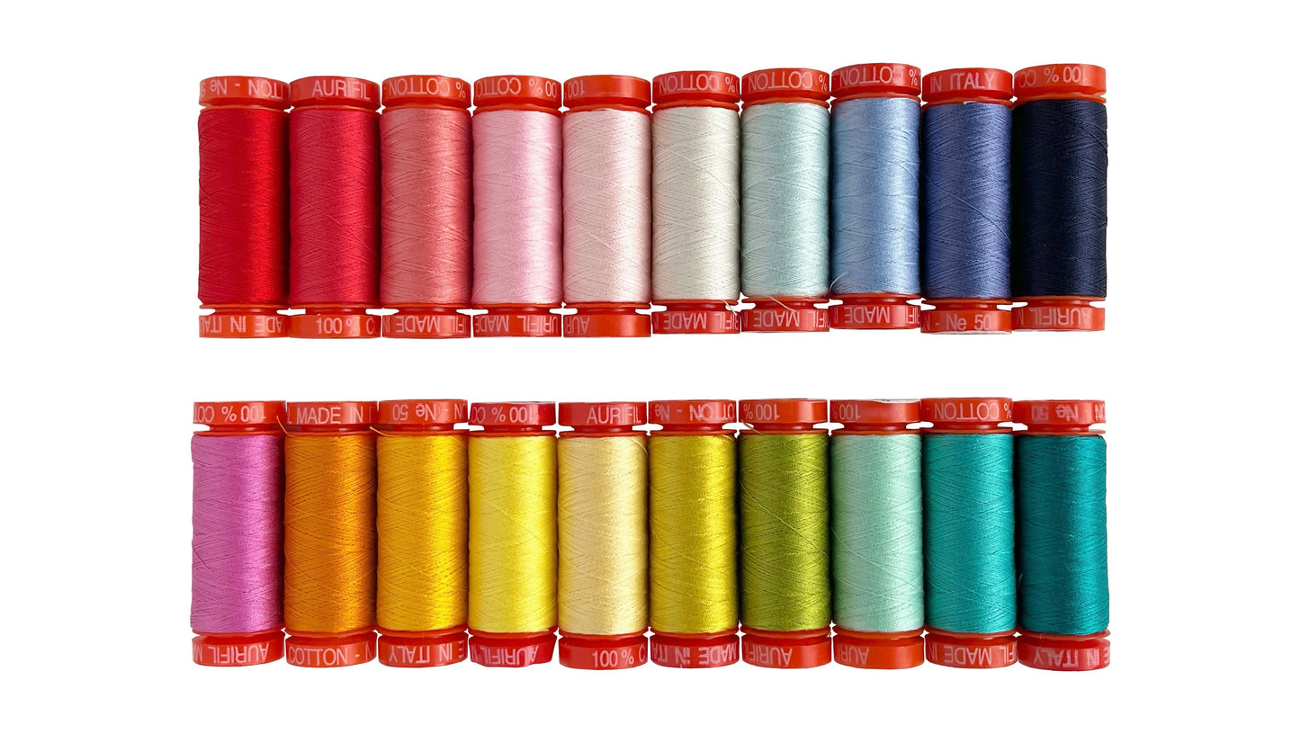 Besties 20 Small Spools - Aurifil Thread Collection | Tula Pink