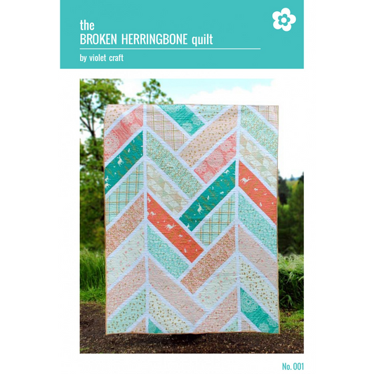 Broken Herringbone Quilt | Violet Craft
