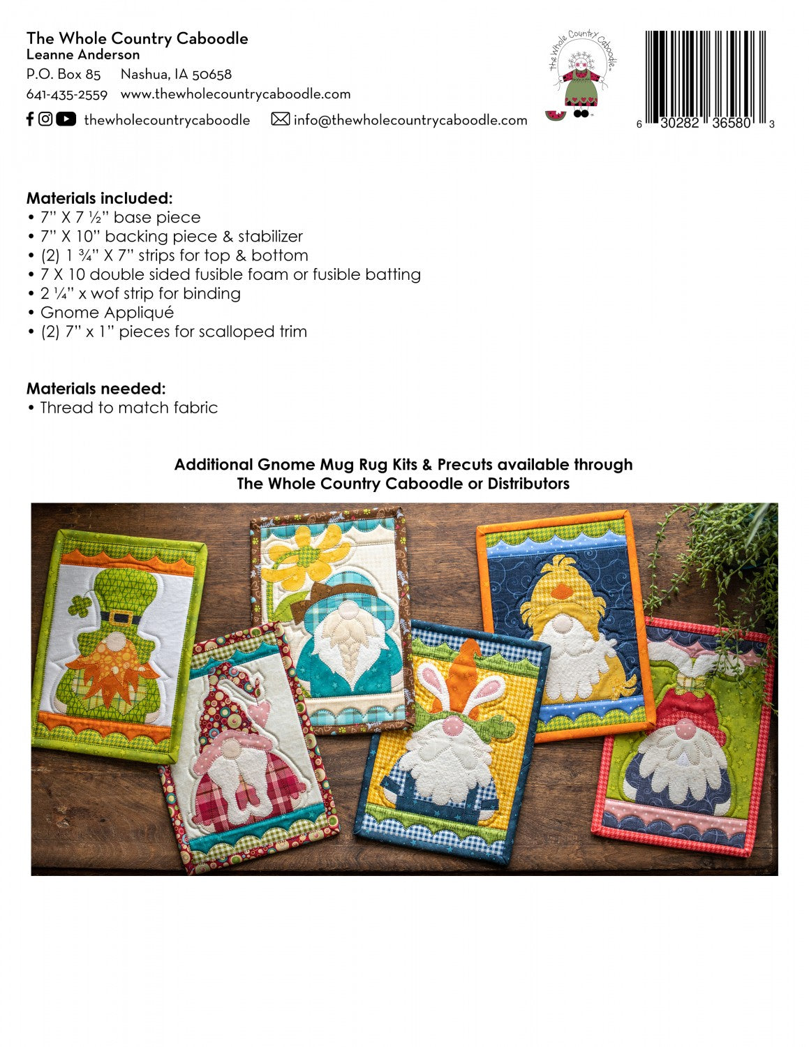 Irish Gnome Mug Rug Kit | The Whole Country Caboodle