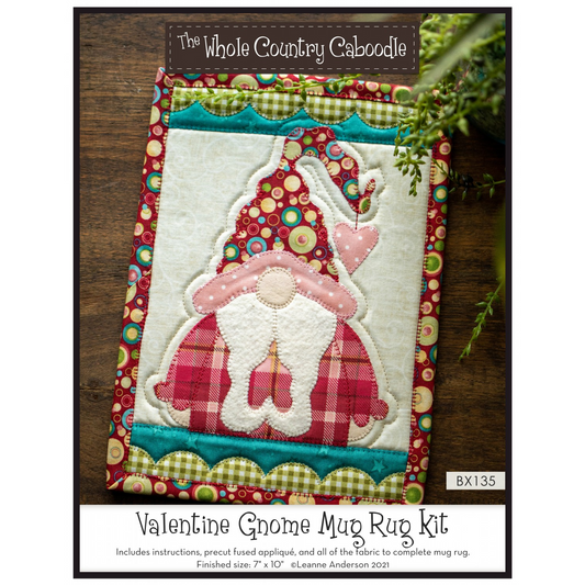 Valentine Gnome Mug Rug Kit | The Whole Country Caboodle