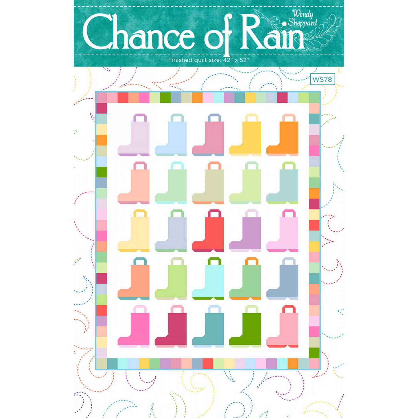 Chance of Rain Quilt Kit Featuring Untamed by Tula Pink