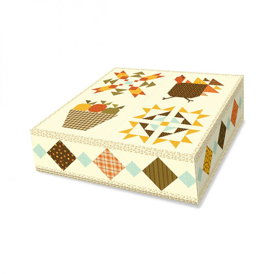Fall Gatherings Sampler Boxed Quilt Kit Featuring Adel in Autumn