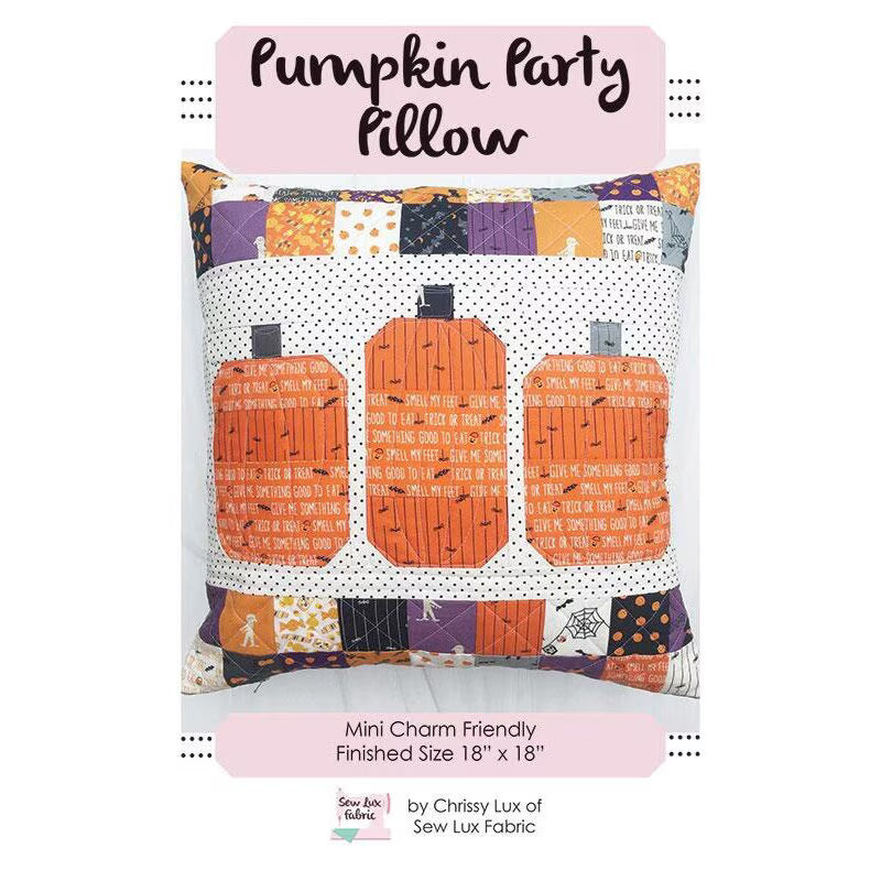 Pumpkin Party Pillow | Sew Lux Fabric
