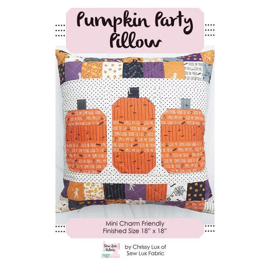 Pumpkin Party Pillow | Sew Lux Fabric