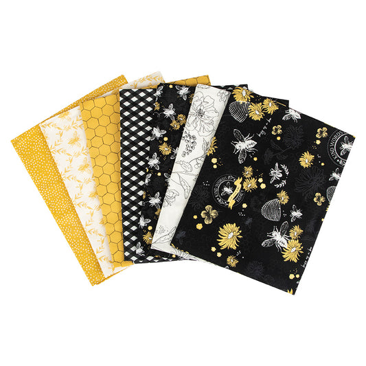 Honey Bee | 1 Yard Bundle - Black