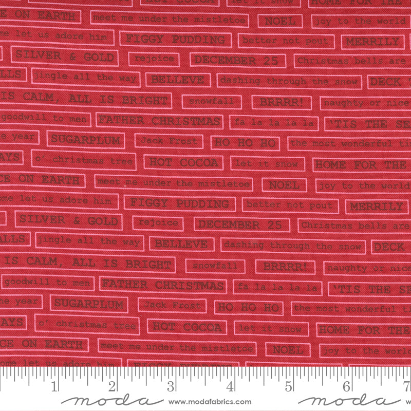 Christmas Morning | Cranberry Fa La La Blender Text Tonal