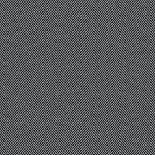 A black and white herringbone pattern fabric.