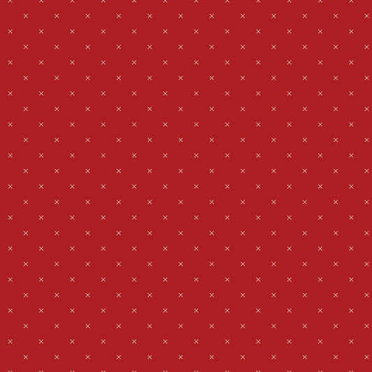 Bee Cross Stitch | Barn Red