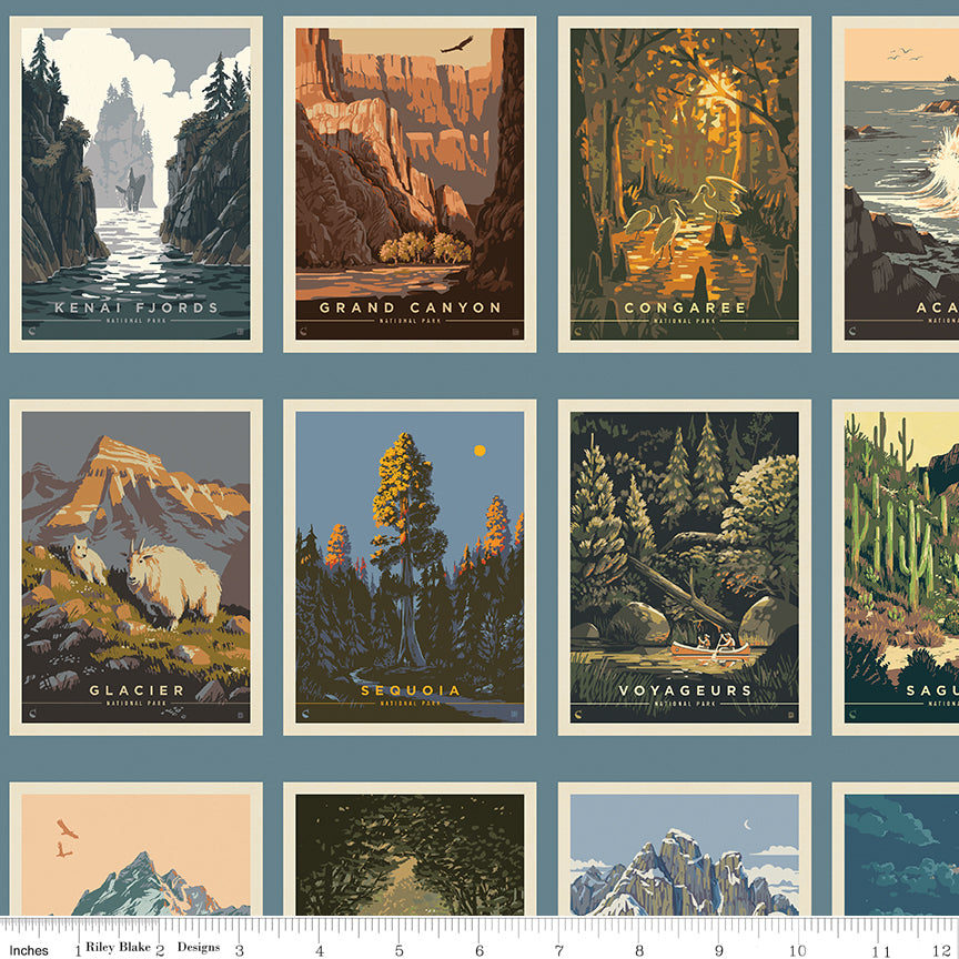 National Parks | Postcards Blue