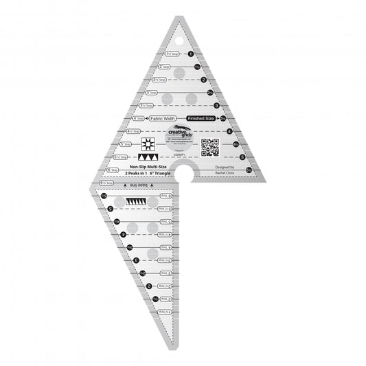 2 Peaks in 1 Triangle Quilt Ruler | Creative Grids