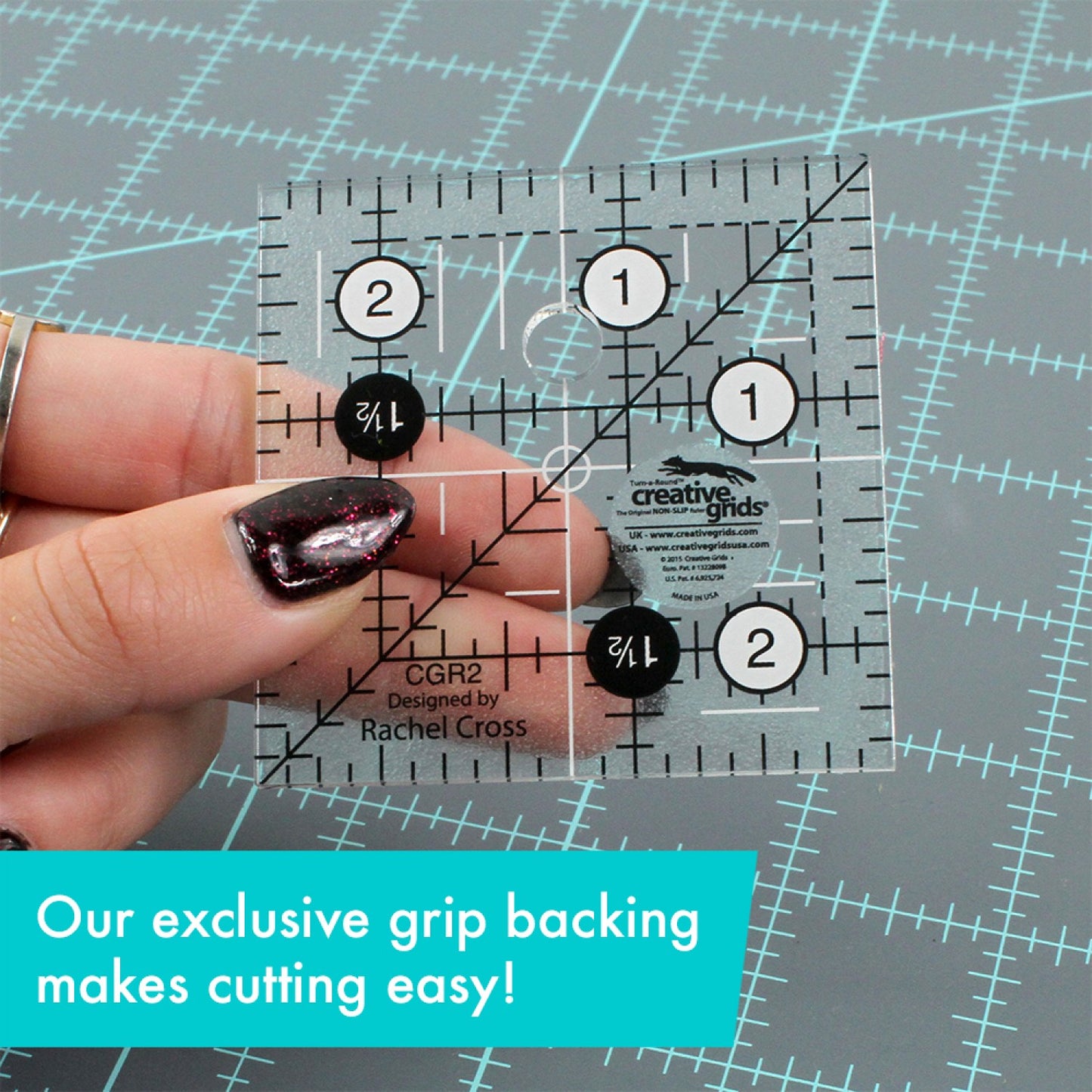 2-1/2in Square Quilt Ruler | Creative Grids