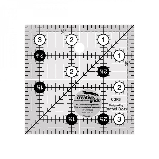 3-1/2in Square Quilt Ruler | Creative Grids
