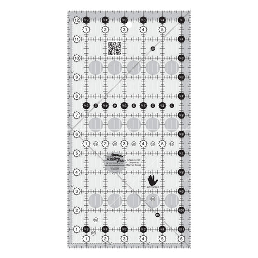 6.5" x 12.5" Left Handed Quilt Ruler | Creative Grids