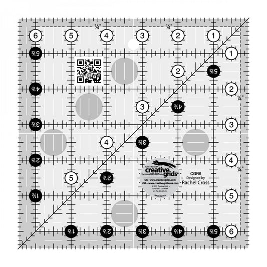 6-1/2in Square Quilt Ruler | Creative Grids