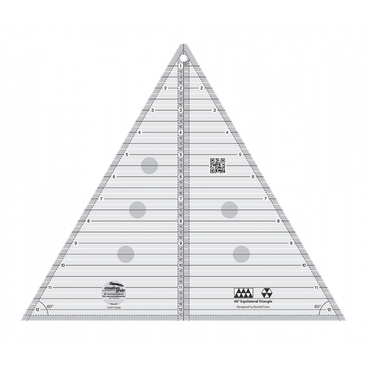 60 Degree Triangle 12" Quilt Ruler | Creative Grids
